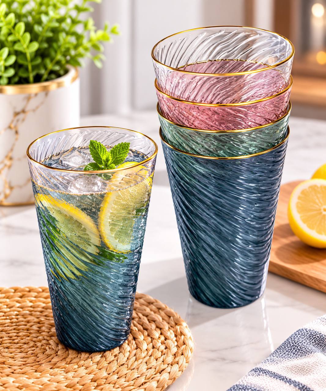 Golden tape cup