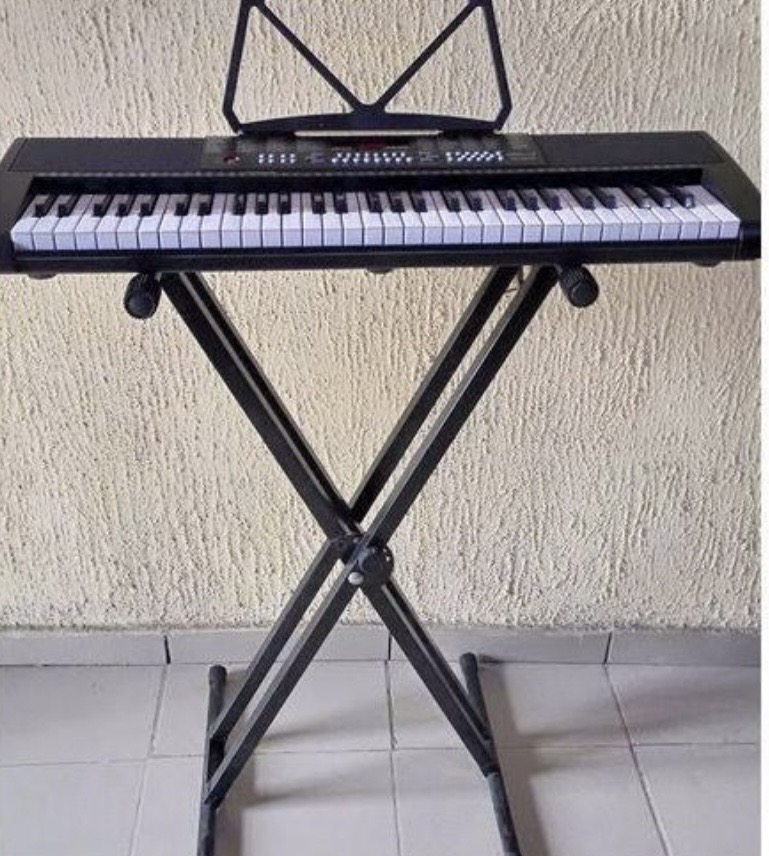 61 Keys Electronic Keyboard Piano with Stand – Teachers, studios, schools,Learner Friendly and churches