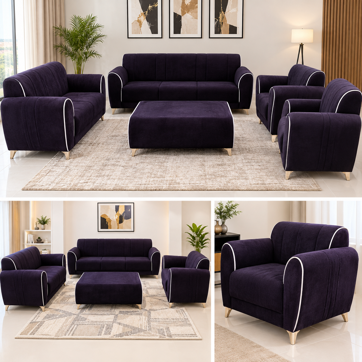 Modern 7 Modern 7 seater luxury sofa set.
